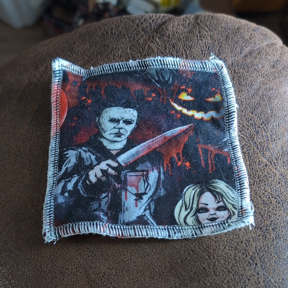 🍁Horror Themed Small Washcloth (Mike Myers/ Bride Of Chucky)